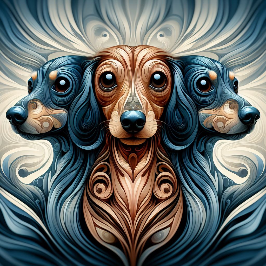 Abstract Dachshunds 1